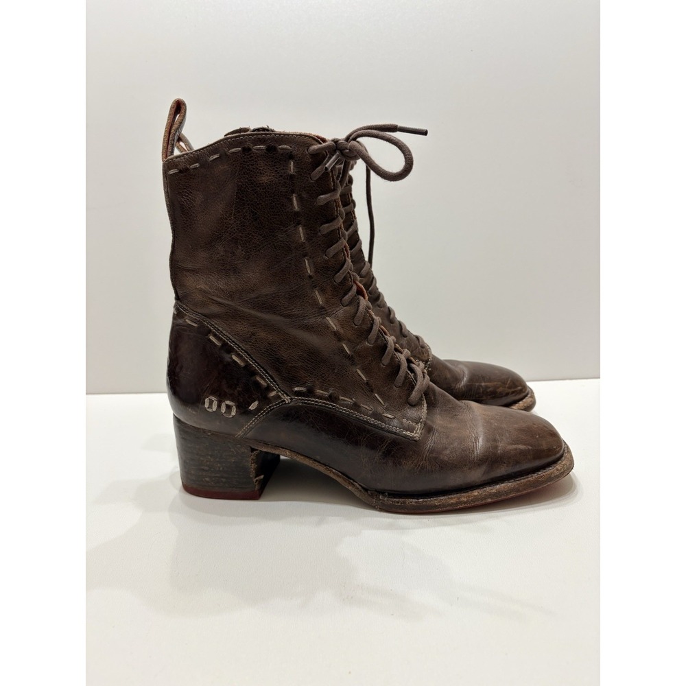 BED STU JUDGEMENT BOOTS BROWN WOMENS LEATHER SIZE‎ 7.5